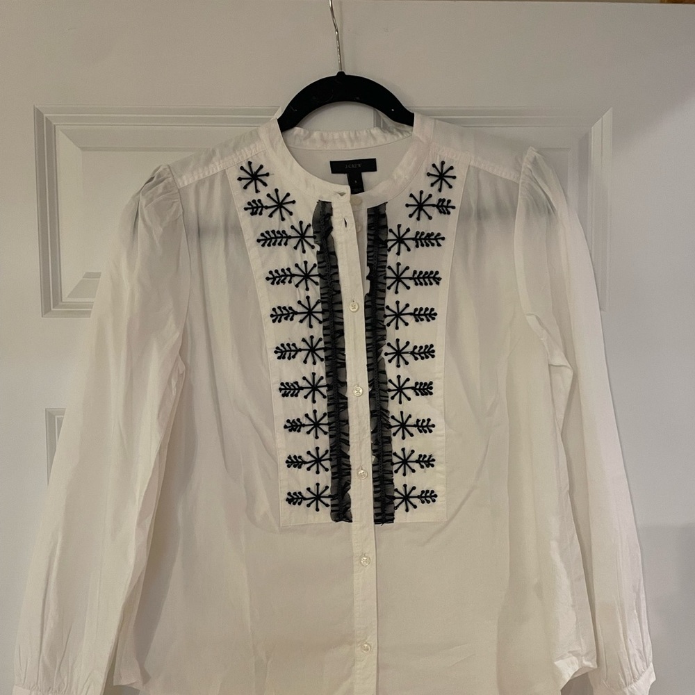 J. Crew Ruffle Shirt